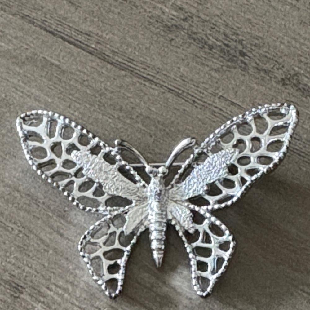 Vintage Sarah Coventry Madame Butterfly Brooch 1971